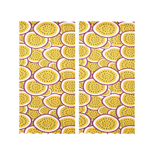 Passion fruits slice pattern Gauze Curtain