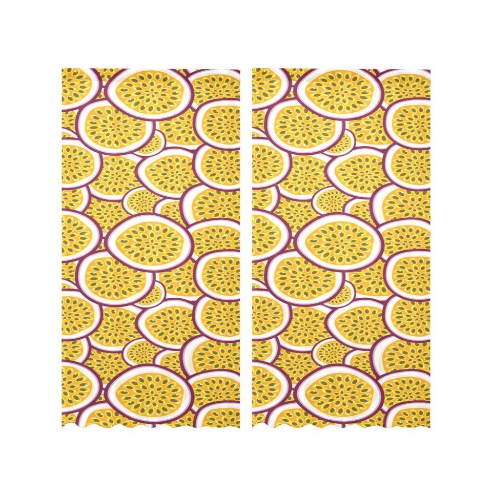 Passion fruits slice pattern Gauze Curtain