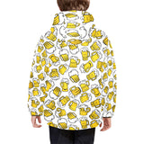 Beer design pattern Kids' Boys' Girls' Padded Hooded Jacket