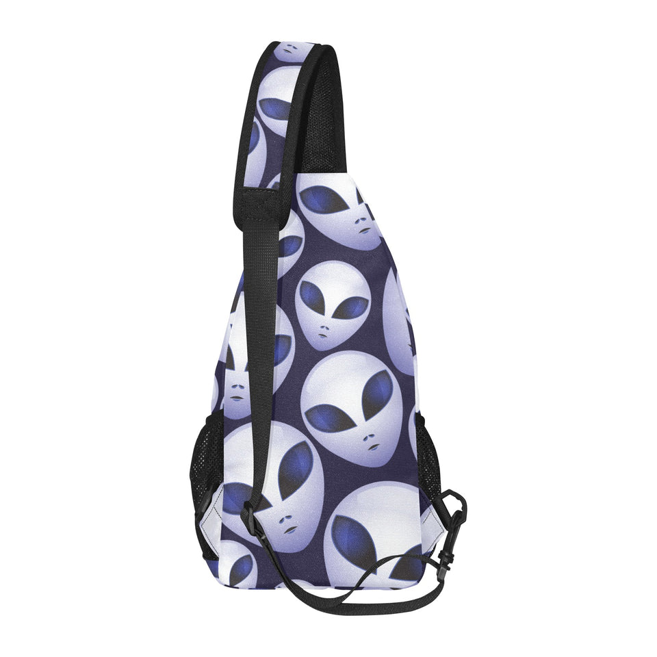 Alien Pattern Print Design 01 All Over Print Chest Bag