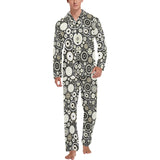 Gear Pattern Print Design 02 Men's Long Pajama Set