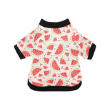 Watermelon pattern All Over Print Pet Dog Round Neck Fuzzy Shirt