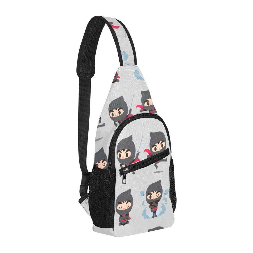 Cute ninja pattern All Over Print Chest Bag