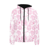 Sketch guava pattern Men's Padded Hooded Jacket