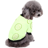 Cucumber pattern All Over Print Pet Dog Round Neck Fuzzy Shirt