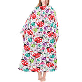 Ladybug Pattern Print Design 03 Blanket Robe with Sleeves