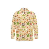 Guinea Pig Pattern Print Design 05 Men's Long Sleeve Polo Shirt