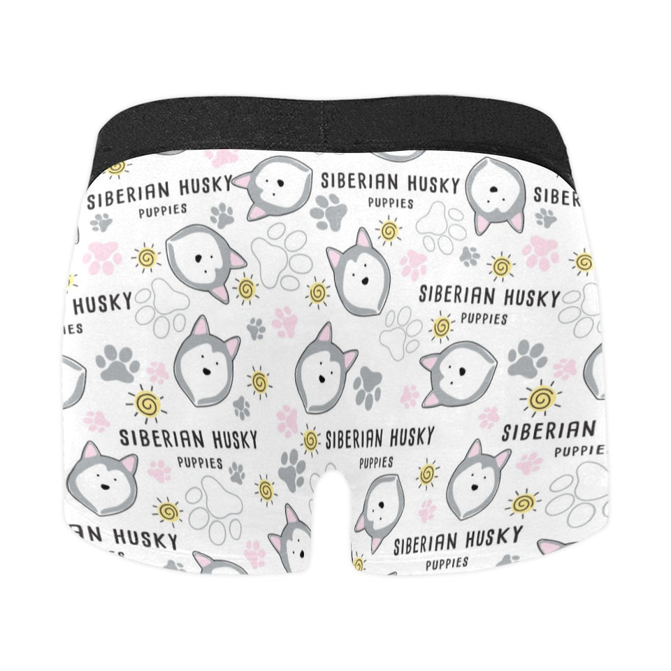 Siberian Husky design pattern Men's All Over Print Boxer Briefs Men's Underwear