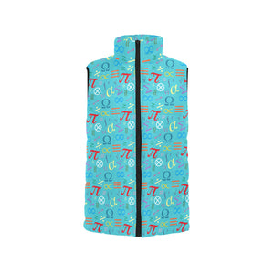 Math Pattern Print Design 02 Men's Padded Vest