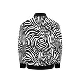 Zebra skin pattern Kids' Boys' Girls' Bomber Jacket