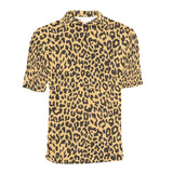 Leopard skin print Men's All Over Print Polo Shirt