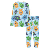 Alien Pattern Print Design 04 Women's All Over Print Pajama Set