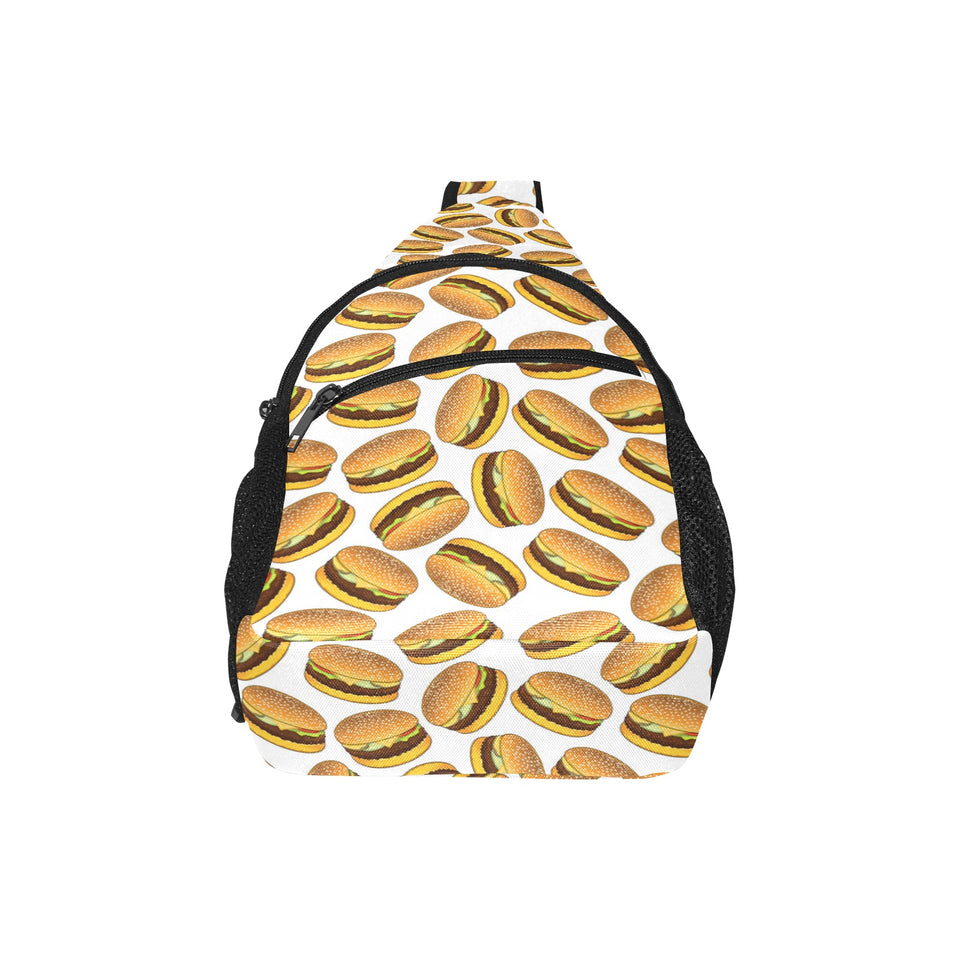 Hamburger Pattern Print Design 03 All Over Print Chest Bag