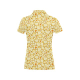 Popcorn Pattern Print Design 04 Women's All Over Print Polo Shirt