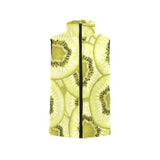 Sliced kiwi pattern Men's Padded Vest
