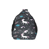 unicorn rainbows moon clound star pattern All Over Print Chest Bag