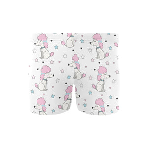 Cute poodle dog star pattern Men's Swimming Trunks