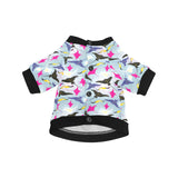 Stingray Pattern Print Design 01 All Over Print Pet Dog Round Neck Fuzzy Shirt