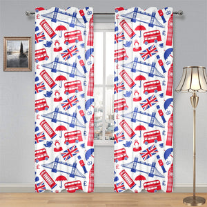 British Pattern Print Design 01 Gauze Curtain