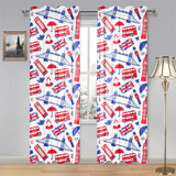 British Pattern Print Design 01 Gauze Curtain