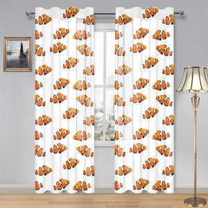 Clown Fish Pattern Print Design 03 Gauze Curtain