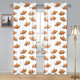 Clown Fish Pattern Print Design 03 Gauze Curtain