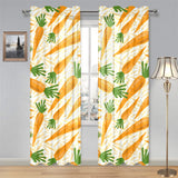 Carrot Pattern Print Design 01 Gauze Curtain