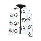 Cute cows pattern Kids' Boys' Girls' Padded Hooded Jacket