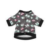 Camera Pattern Print Design 04 All Over Print Pet Dog Round Neck Fuzzy Shirt