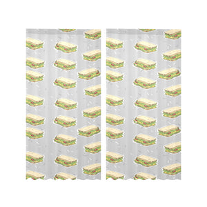 Sandwich Pattern Print Design 05 Gauze Curtain