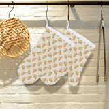 Sandwich Pattern Print Design 01 Heat Resistant Oven Mitts