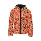 Fire flame pattern Kids' Boys' Girls' Padded Hooded Jacket