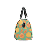 orange fruit pattern green background Travel Bag