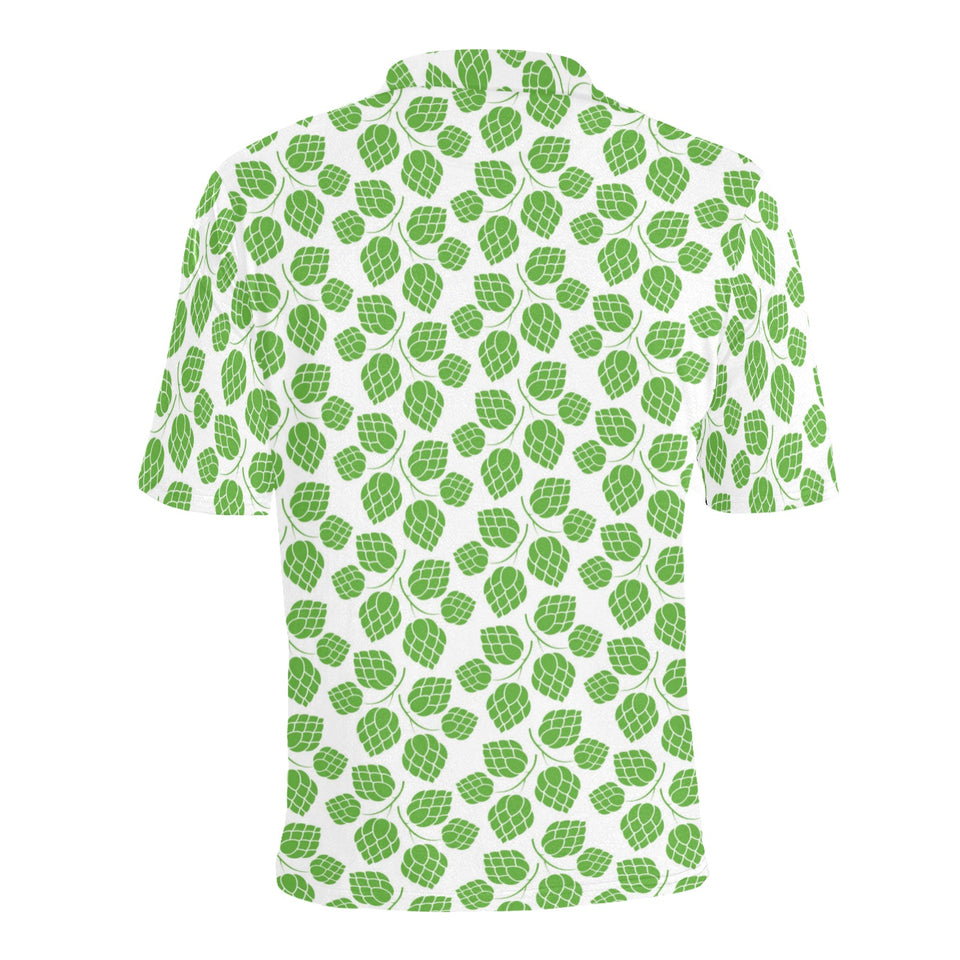 Hop pattern background Men's All Over Print Polo Shirt