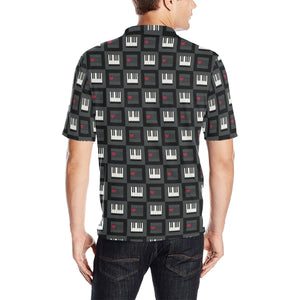 Piano Pattern Print Design 05 Men's All Over Print Polo Shirt