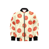 Tomato dot background Kids' Boys' Girls' Bomber Jacket