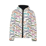 Sun Glasses Pattern Print Design 01 Kids' Boys' Girls' Padded Hooded Jacket