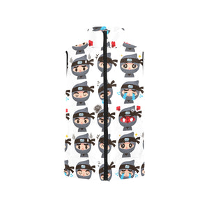 Cute ninja design pattern Men's Padded Vest