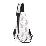 Watercolor cute rabbit pattern All Over Print Chest Bag