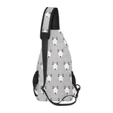 Bull Terrier Pattern Print Design 05 All Over Print Chest Bag