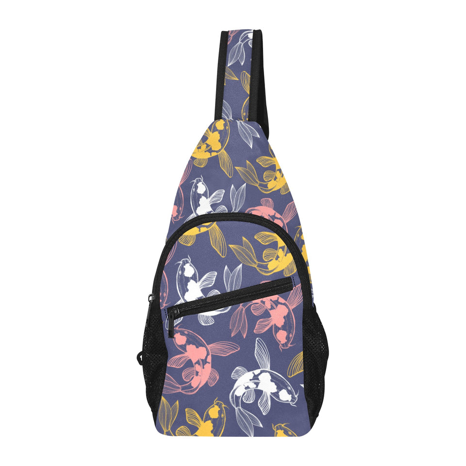 Koi Fish Carp Fish pattern All Over Print Chest Bag
