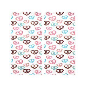 Pretzels Pattern Print Design 04 Gauze Curtain