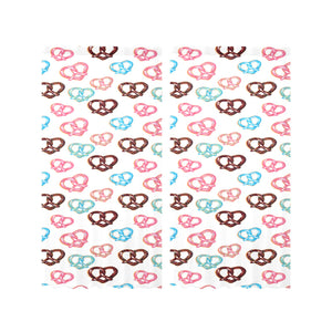 Pretzels Pattern Print Design 04 Gauze Curtain