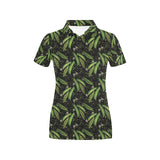 Green Peas Pattern Print Design 02 Women's All Over Print Polo Shirt