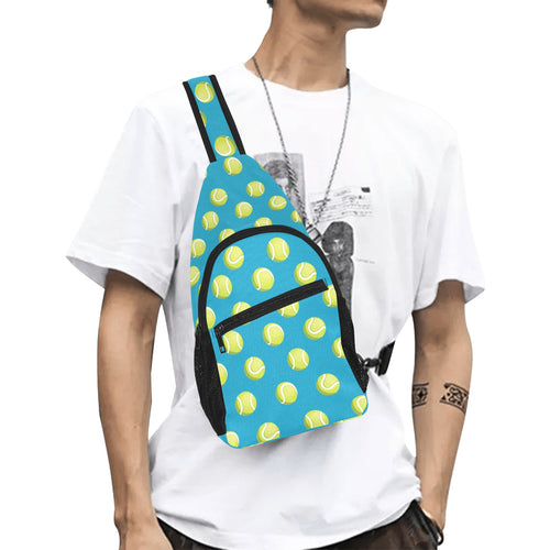 Tennis Pattern Print Design 05 All Over Print Chest Bag