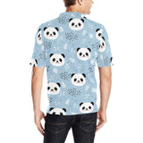 Cute panda pattern Men's All Over Print Polo Shirt