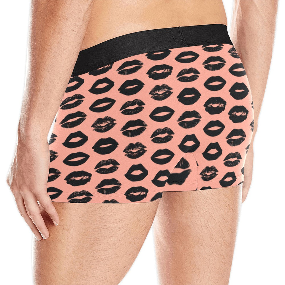 Lips Pattern Print Design 02 Men's All Over Print Boxer Briefs Men's Underwear