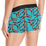 Boomerang Australian aboriginal ornament blue back Men's All Over Print Boxer Briefs Men's Underwear