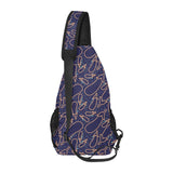 Eggplant Pattern Print Design 04 All Over Print Chest Bag