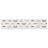 Mustache Beard Pattern Print Design 05 Table Runner